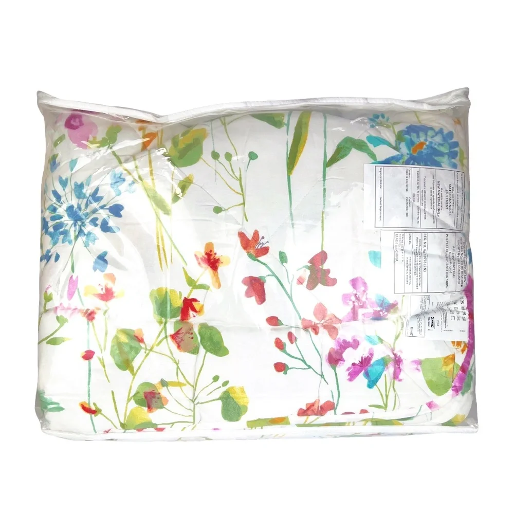 Ikea GRASVIAL Full/Queen Comforter Set Floral w/ 2 Shams 704.542.43🌸New🌸